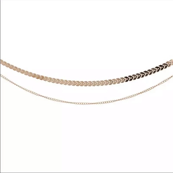 2/$10 NEW! Double Layer Arrow Choker Necklace Boho Cute Summer - Picture 6 of 8